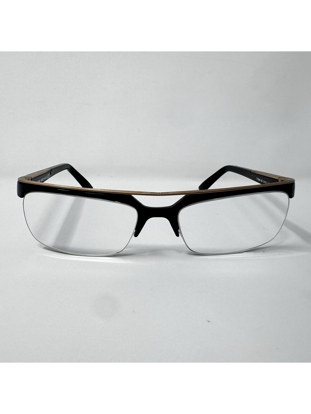 Tom Ford TF5069 B5 Black Gold Semi-Rimless Eyeglass Frames 57-17-135